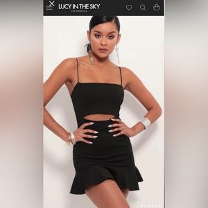 Size small black Lucy in the sky mini dress